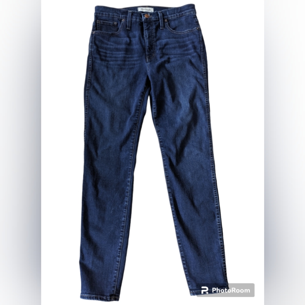 Madewell jeans 10" high rise skinny Trendy Hayes Dark Wash